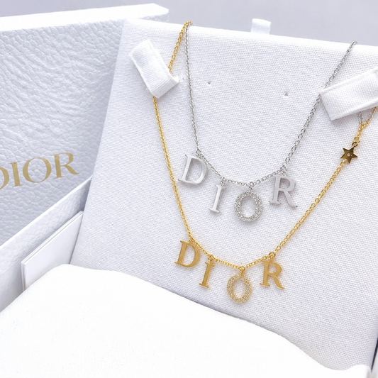 Dior CD O Women Silver/Gold Necklace