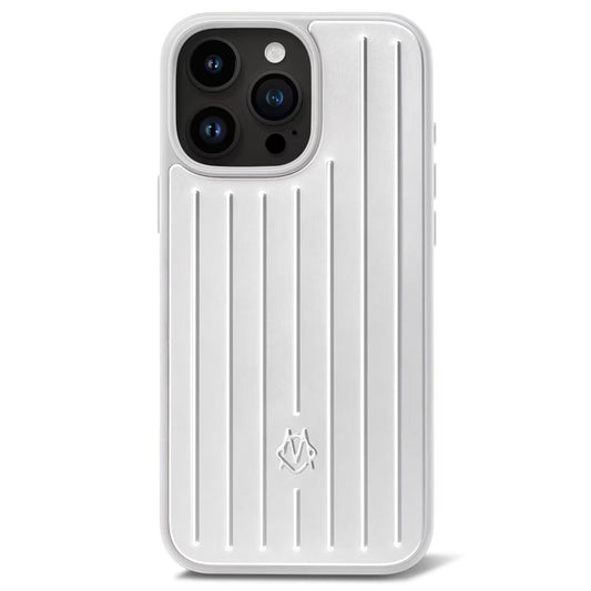 Rimowa Silver Case For iPhone 16/15/14 Pro & Pro Max