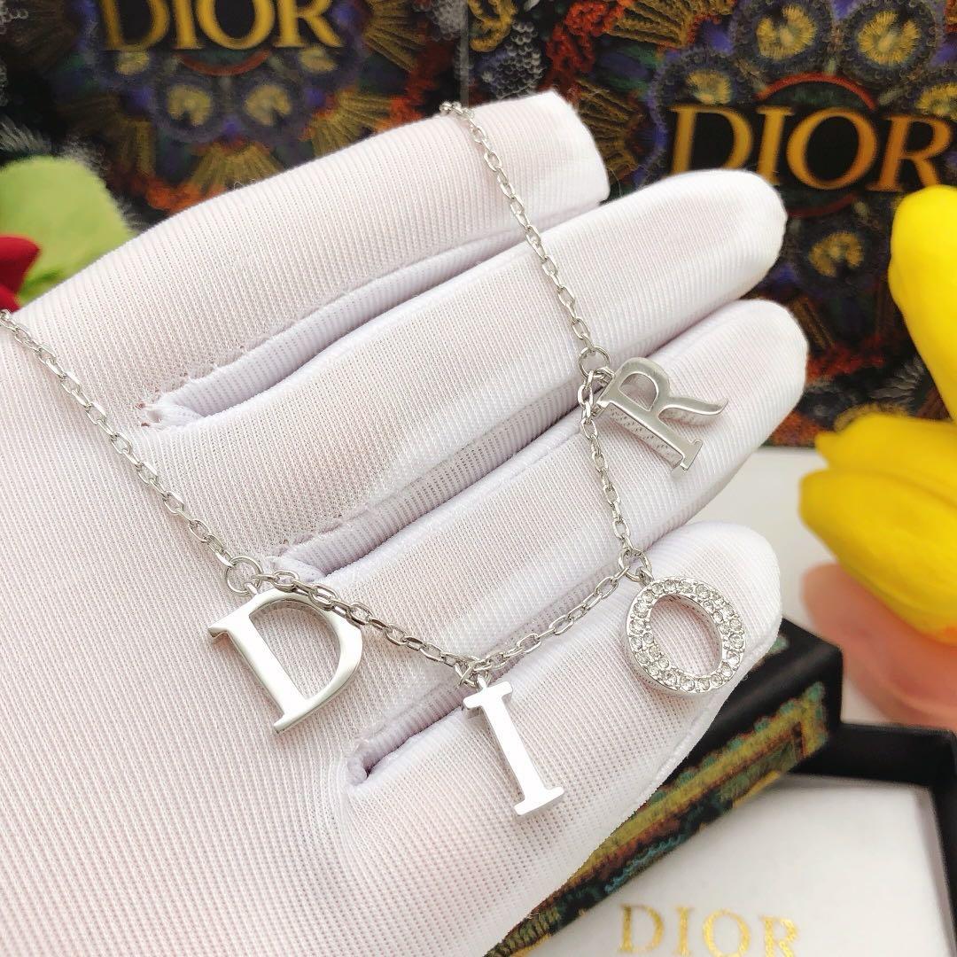 Dior CD O Women Silver/Gold Necklace