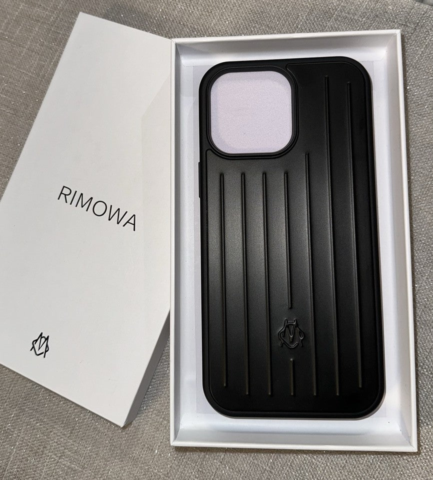 Rimowa Black Case For iPhone 16/15/14 Pro & Pro Max